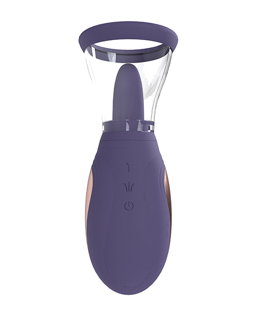 Shots Pumped Enhance Vulva & Breast Pump Purple, a rechargeable two-in-one intimate pump for enhanced sensitivity.
