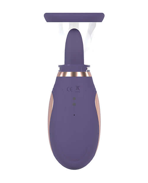 Shots Pumped Enhance Vulva & Breast Pump Purple device showcasing its design and features.