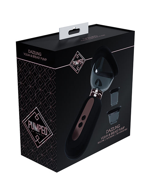 Shots Pumped Arousing Clitoral Nipple & Breast Pump Pink packaging with stylish design and features.