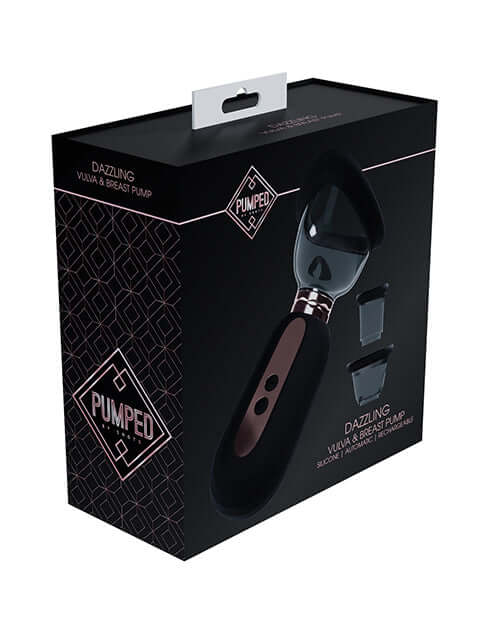 Shots Pumped Arousing Clitoral Nipple & Breast Pump Pink packaging with stylish design and features.
