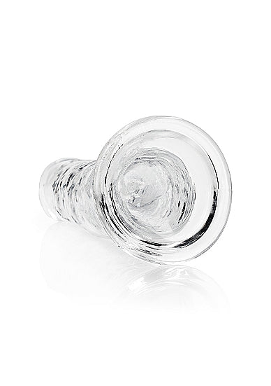 Realrock Realistic Straight Dildo 11 inches Clear, a transparent dildo designed for versatile pleasure.