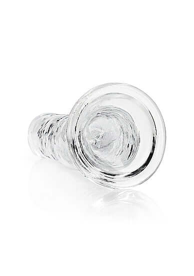 Realrock Realistic Straight Dildo 11 inches Clear, a transparent dildo designed for versatile pleasure.