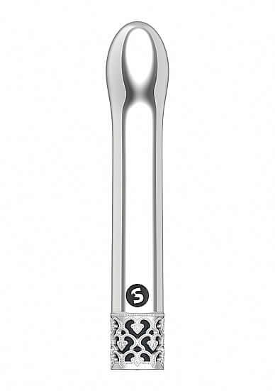 Royal Gems Jewel G-spot Vibe Silver with a sleek metallic design and luxurious detailing.