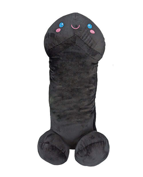 Shots Penis Plushie Black 39.4 Inch 100 cm soft and cuddly oversized novelty plush toy.