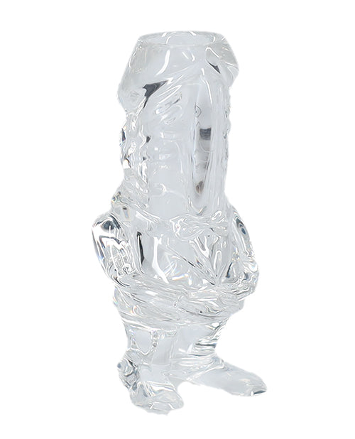 S-Line The Dickheads Groom Tall Shot Glass Clear with a humorous design for bachelor and bachelorette celebrations.