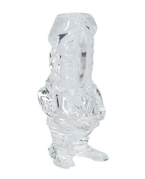 S-Line The Dickheads Groom Tall Shot Glass Clear with a humorous design for bachelor and bachelorette celebrations.