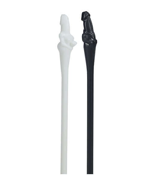 Shots The Dickheads Couples Straws Black White - novelty straws in black and white for bachelorette parties and fun gatherings.