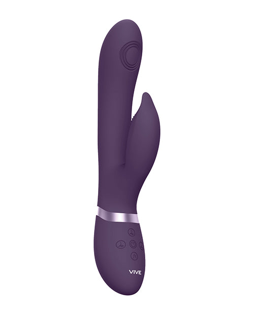 Shots Vive Aimi Pulse G-Spot Rabbit Purple, a dual-stimulation vibrator with independent motors for G-spot and clitoral pleasure.