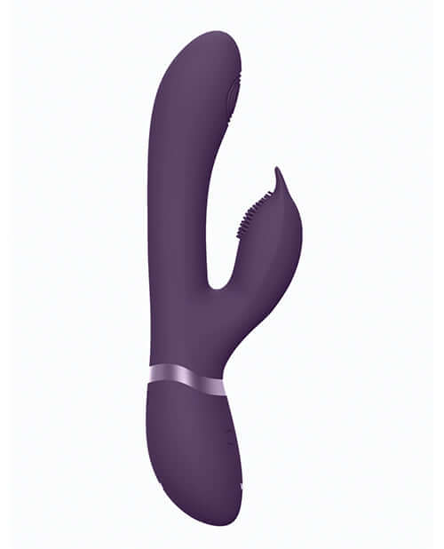 Shots Vive Aimi Pulse G-Spot Rabbit Purple dual-stimulation vibrator for intense pleasure and satisfaction.