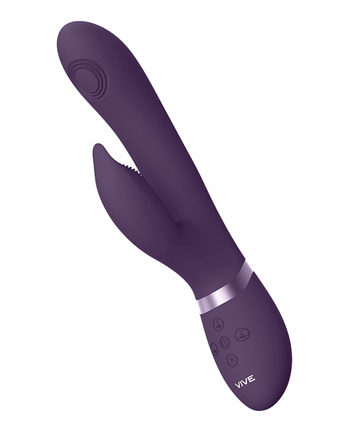 Shots Vive Aimi Pulse G-Spot Rabbit Purple dual-stimulation vibrator with independent motors for pleasure.