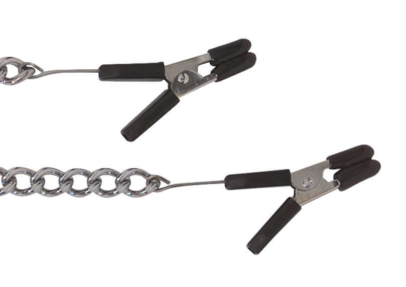 Spartacus Jump Cable Adjustable Clamps Link Chain with rubber-tipped clamps for intense pressure.