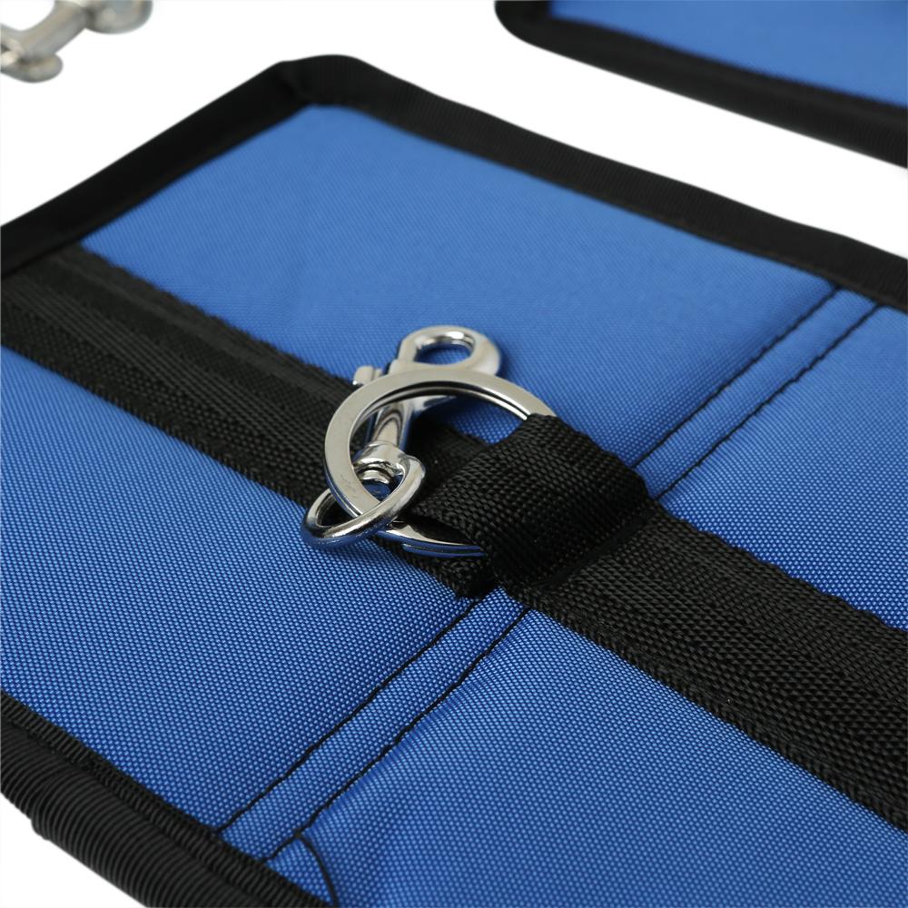 Premium Sportsheet King Size Bondage Bed System close-up of Velcro-compatible anchor pads and cuffs.