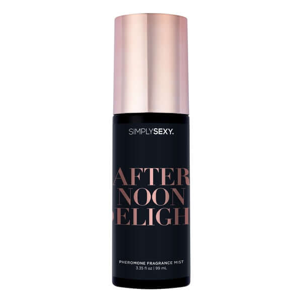 Simply Sexy Pheromone Mist Afternoon Delight 3.35 Oz fragrance mist bottle with a sleek design.
