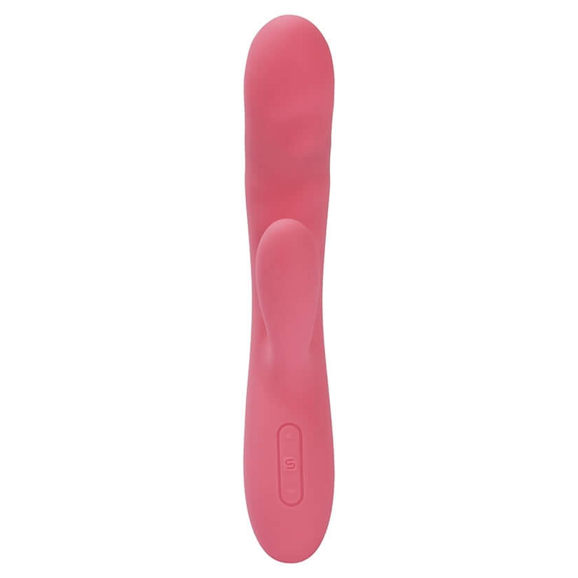 Svakom Avery Rabbit Vibrator Strawberry Pink, a sleek and vibrant dual-stimulation massager with ergonomic design.