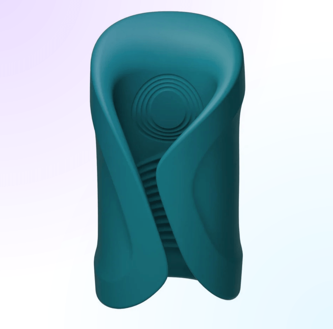 Lovense Gush 2 Motion Handsfree Masturbator Teal - remote-controlled with strong vibrations for targeted stimulation.