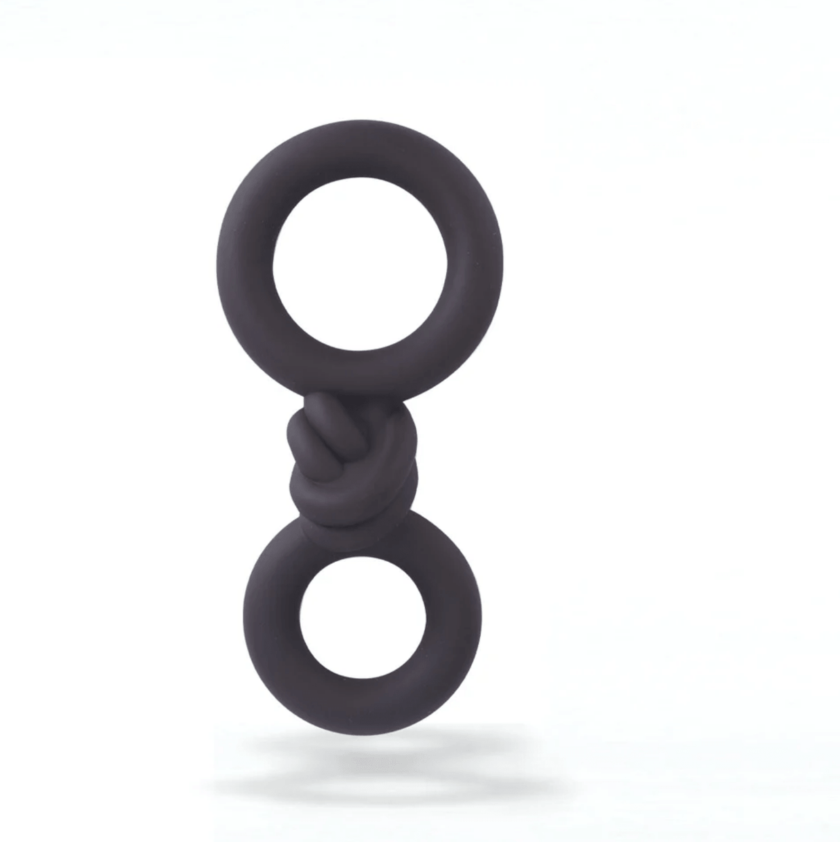 Maia Cooper Liquid Silicone Dual Super Stretch C-Ring Brown designed for enhanced endurance and targeted stimulation.