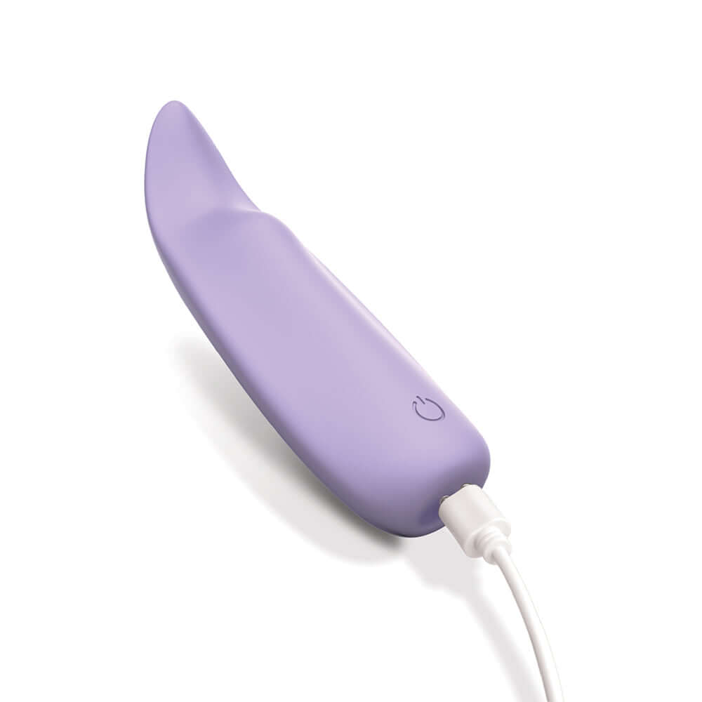 Adam & Eve Secret Curve Panty Bullet Vibe in a sleek purple design, showcasing ergonomic shape and charging feature.