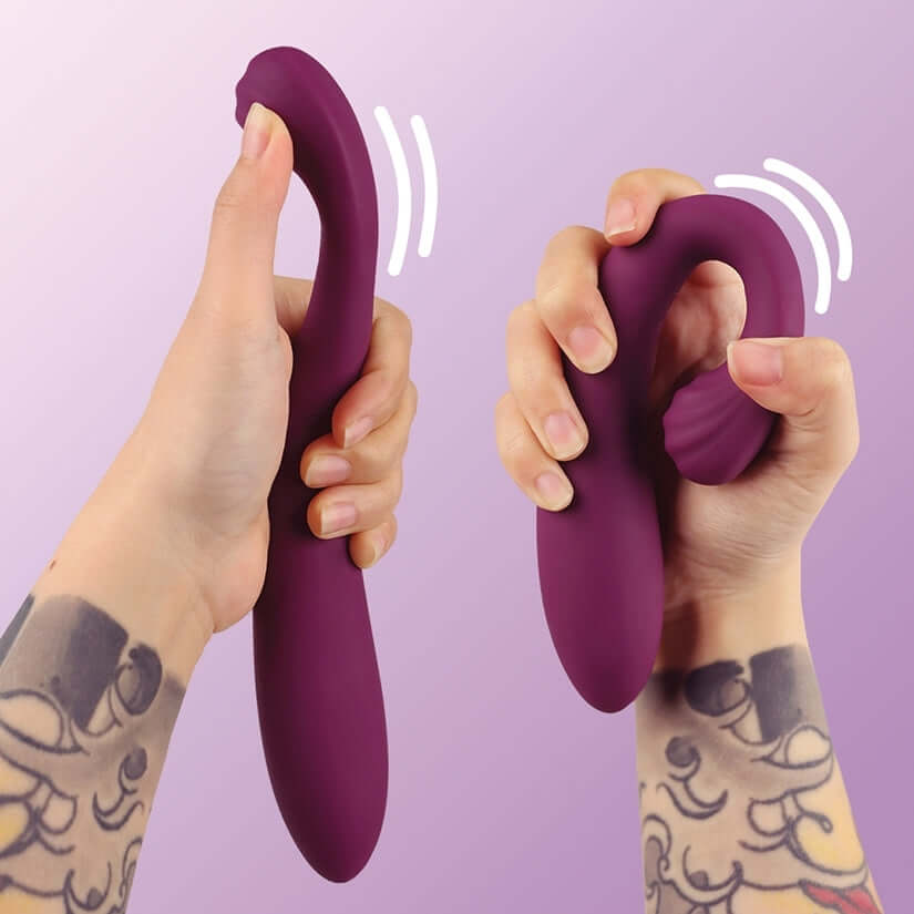 Tracys Dog Og3 Detachable Clitoral Sucking Vibrator in hand showcasing its versatile design and features.
