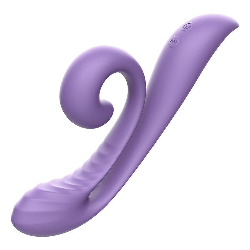Tracy's Dog Junibell G-Spot Clitoral Vibrator Purple featuring dual-action design for enhanced pleasure.