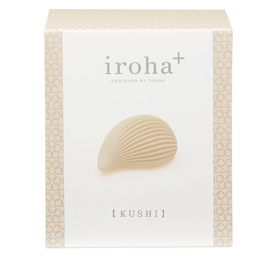Tenga Iroha Plus Kushi Massager packaging with ribbed design for enhanced pleasure and unique texture.