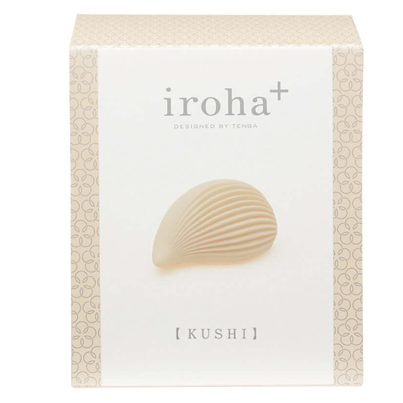 Tenga Iroha Plus Kushi Massager packaging with ribbed design for enhanced pleasure and unique texture.