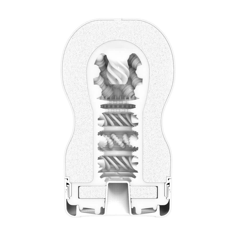 Tenga SD Original Vacuum Cup Gentle Masturbator with a uniquely textured sleeve for enhanced pleasure