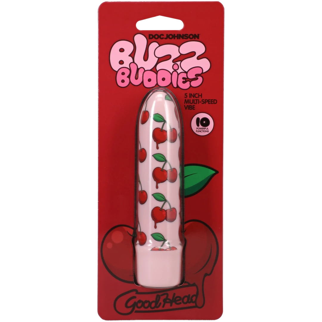 Goodhead Buzz Buddies 5 Inch Multi-Speed Vibe Cherries - Image 2