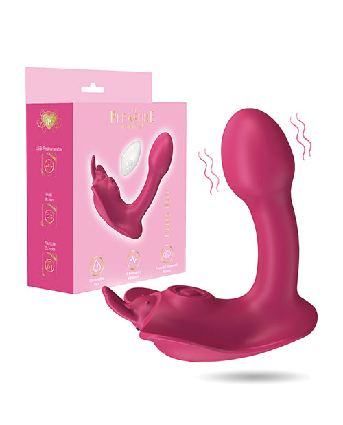 Honey Ryder Dual Action Thumping & Vibrating Rabbit Pink massager with multi vibration functions.
