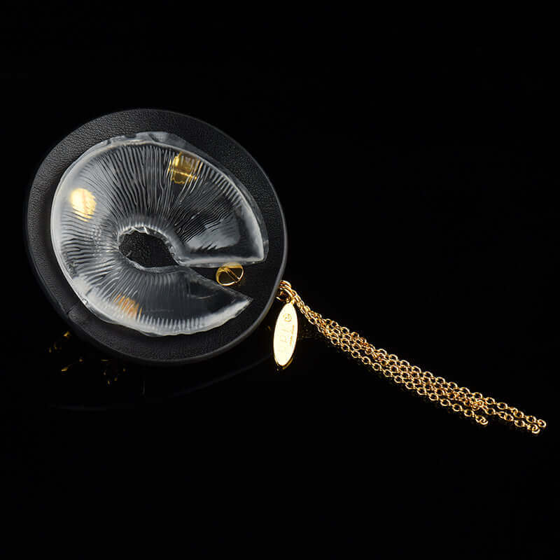 Elegant Baroque Leather Nippies by UPKO with gold chain tassel and luxurious decorations, featuring rhinestones and zircon gems.