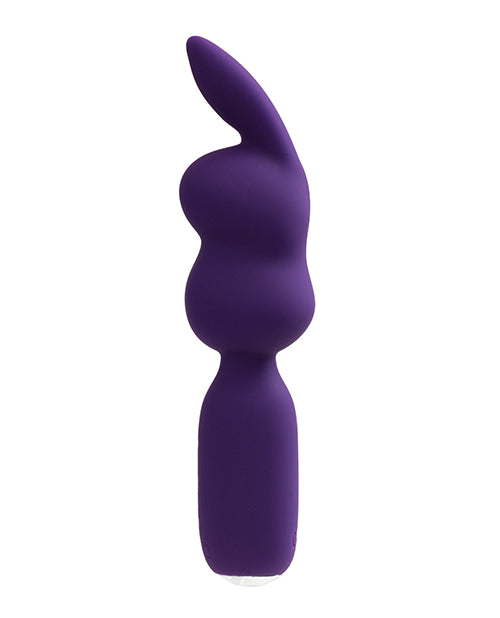 Vedo Hopper Rechargeable Mini Vibe Deep Purple is a playful, bunny-shaped clitoral toy with a flexible body.
