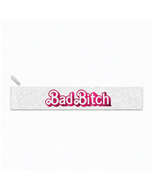Wood Rocket Bad Bitch Party Sash White