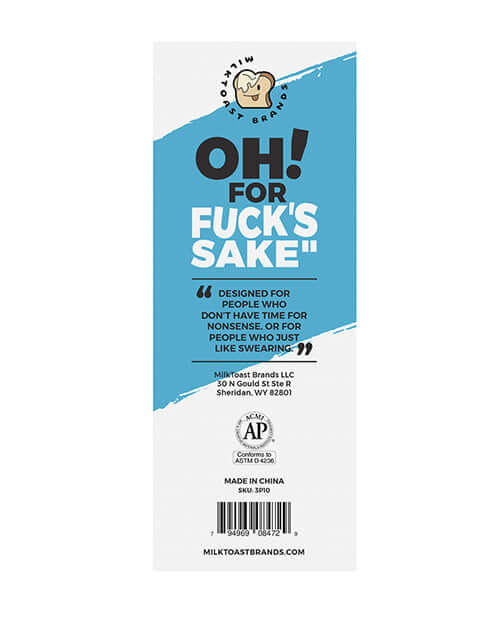 Wood Rocket Oh For Fucks Sake Pens 3 Pack packaging design with humorous text and branding.