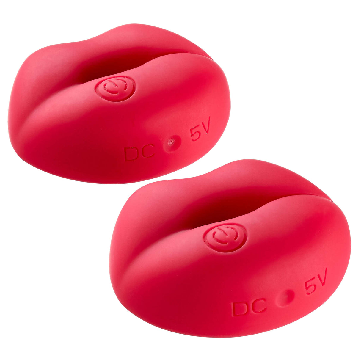 Cloud 9 Naughty Nips Vibrating Nipple Clamp Pair Red for adjustable pressure and customizable vibration.