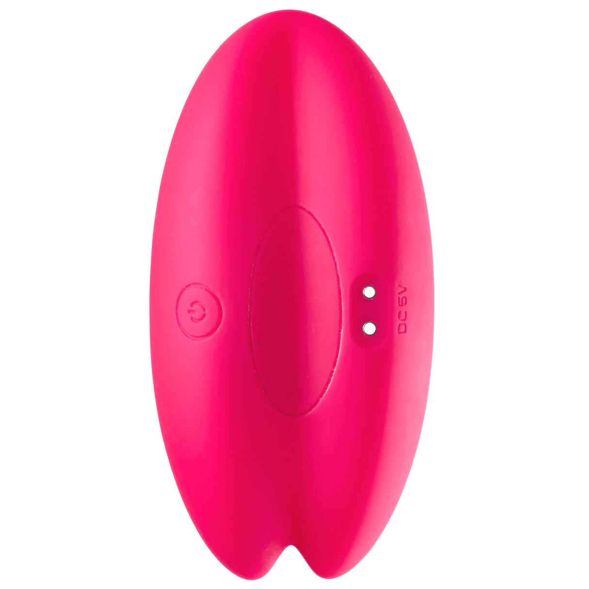 Cloud 9 Camel Toe Shaped Vibrator With Remote in vibrant pink color, designed for discreet, external stimulation.