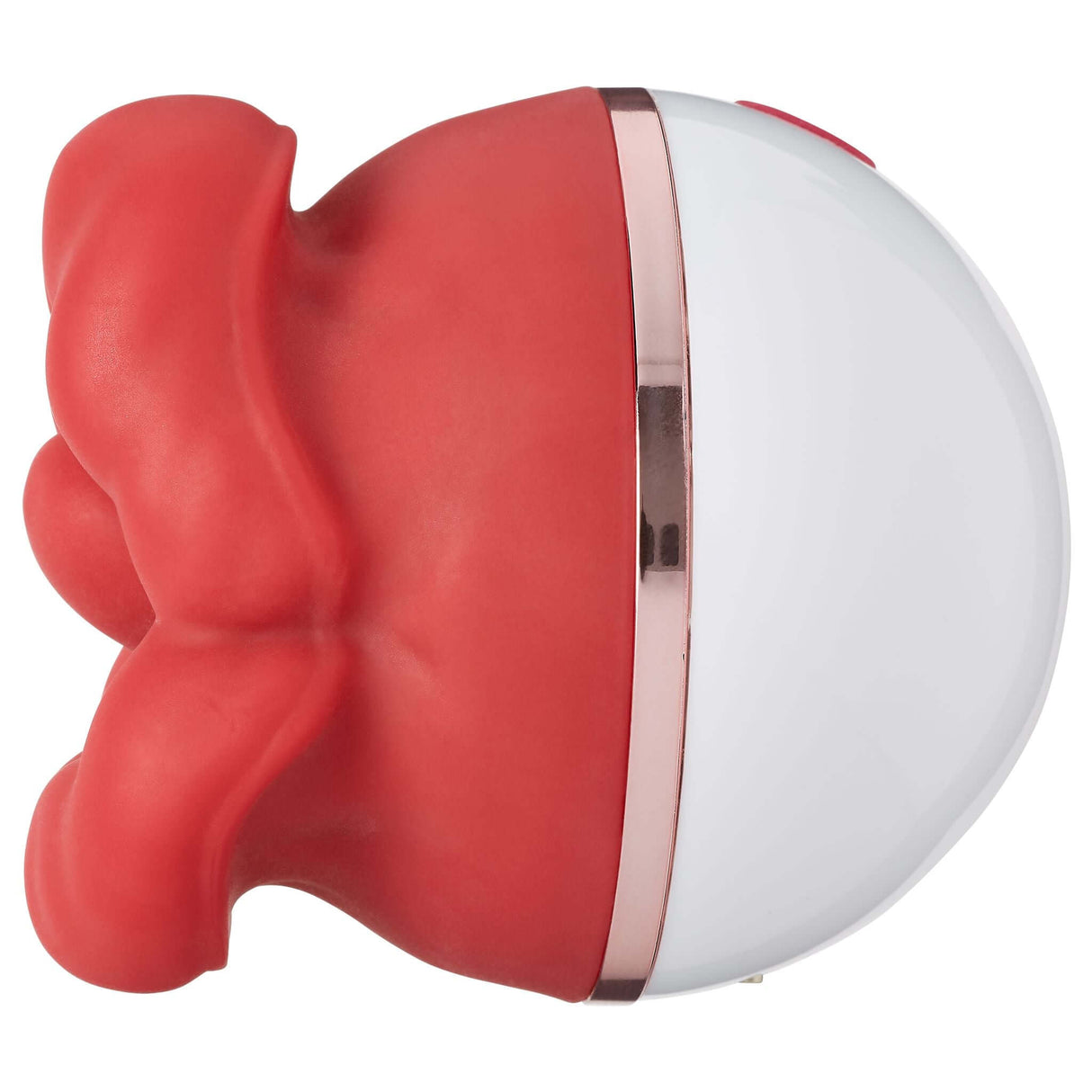 Cloud 9 Big Lips Suction Vibrator in red silicone design, featuring dual-action stimulation and air pulse technology.