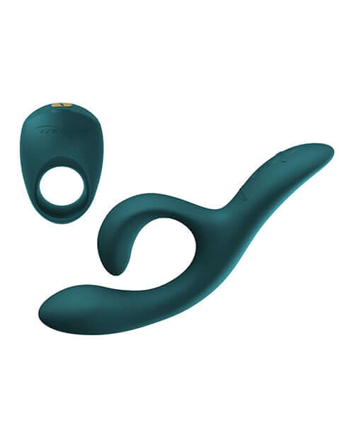 We-Vibe Date Night Special Edition Kit Green Velvet featuring two intimate toys in Velvet Green.