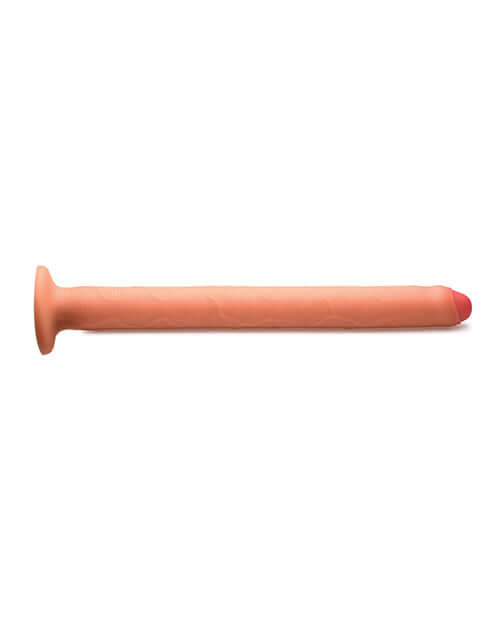 Hosed Thick Silicone Enema Hose 15 inches Long in a realistic design with a thick shaft for deep cleansing and pleasure.