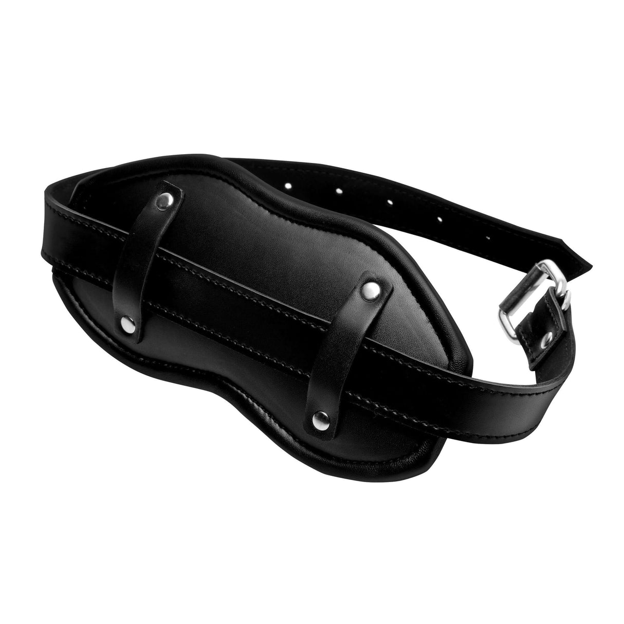 Strict Cock Head Silicone Mouth Gag with durable design and adjustable padded strap for BDSM roleplay.