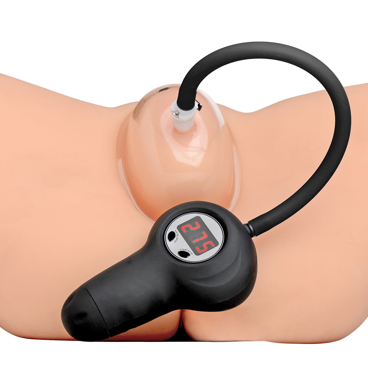 Size Matters Digital Automatic Pussy Pump with digital pressure gauge for adjustable suction and enhanced sensitivity.