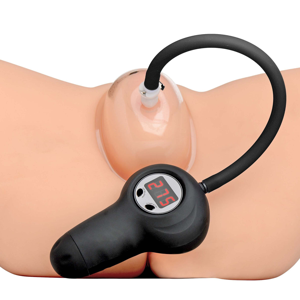 Size Matters Digital Automatic Pussy Pump with digital pressure gauge for adjustable suction and enhanced sensitivity.