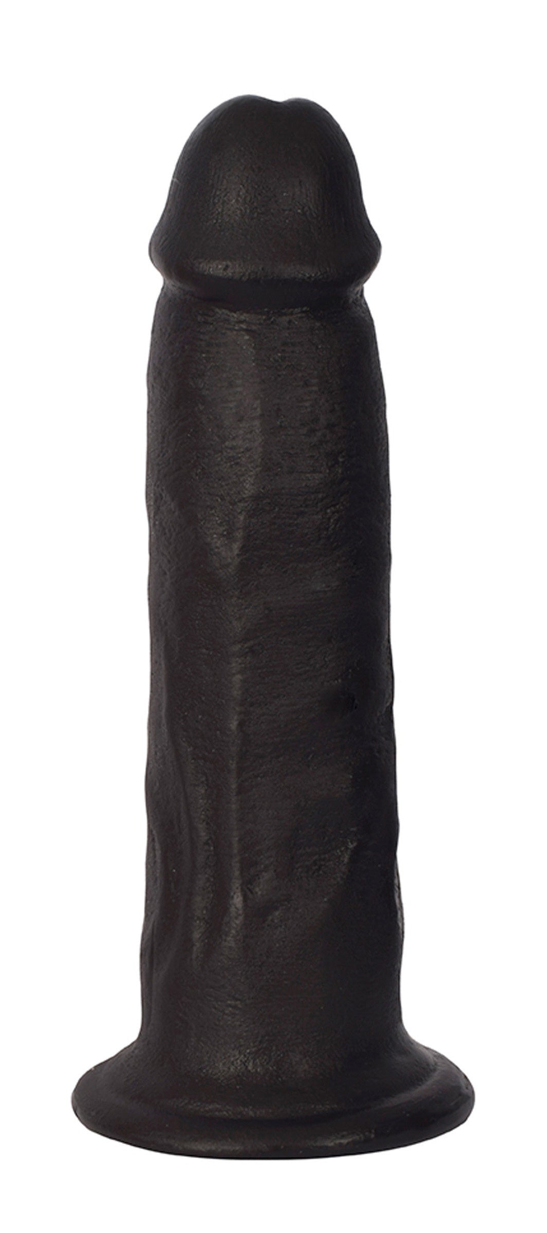 JOCK 7 Inch Realistic Suction Cup Dong Black showcasing realistic details and texture for immersive experience.