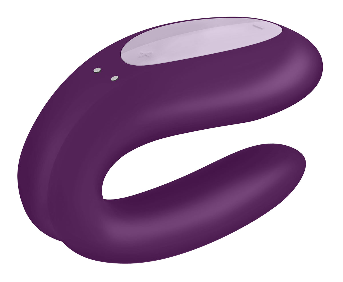 Satisfyer Double Joy Partner Vibrator designed for shared pleasure with dual motors and multiple vibration programs.