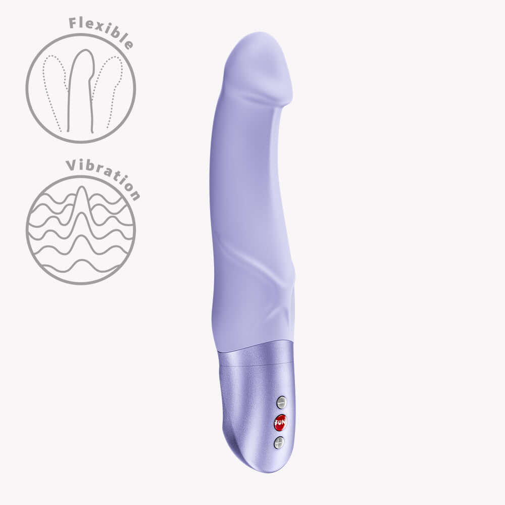 Fun Factory Mr Boss G-Spot Vibrator Purple with flexible tips and vibration features