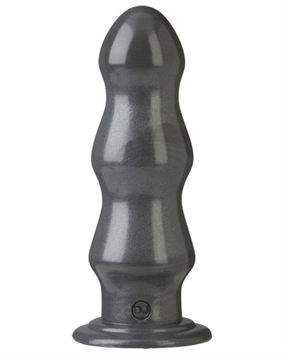 American Bombshell B-7 Tango 7 Inch Probe Gun Metal showcasing its bold triple ripple design in gun metal grey.