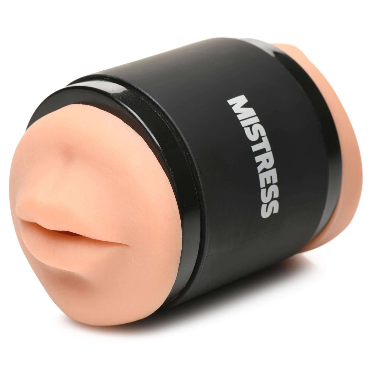 Double Shot Mouth & Ass Stroker Medium showcasing realistic mouth design for dual-entry pleasure.