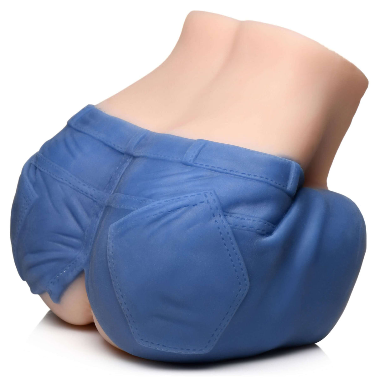Holly Denim Shorts Pussy & Ass Masturbator showcasing lifelike design and textured detail in denim shorts.