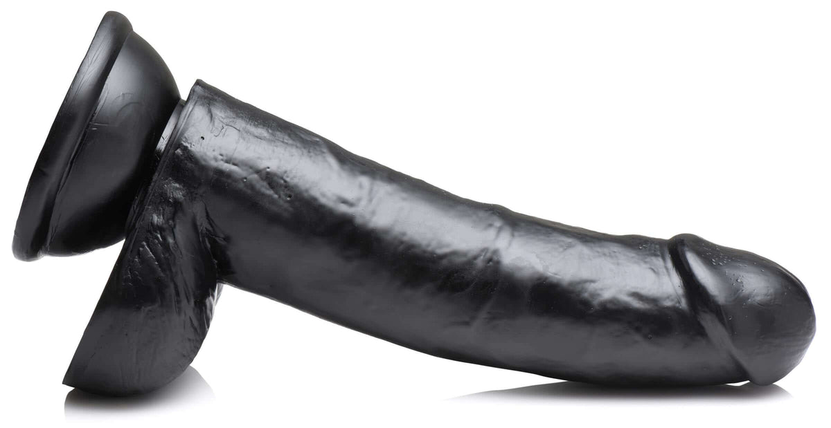 JOCK 8 Inch Dong with Balls Black