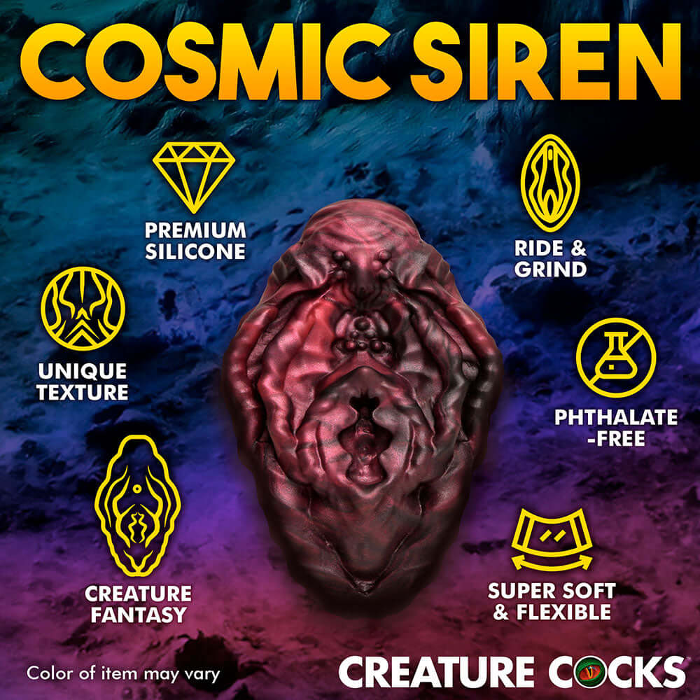 Cosmic Siren featuring premium silicone, unique texture, and super soft, flexible design for creature fantasy pleasure.