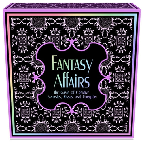 Kheper Games Fantasy Affairs Couples Board Game box featuring playful affair scenarios and creative fantasies.