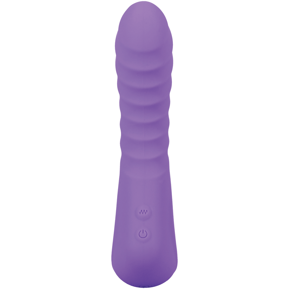 Mood Play Mini Power Vibe Purple, a compact, powerful purple handheld vibrator for travel and pleasure.